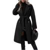 Modische Trenchcoats für Damen, langer Trenchcoat, schlanke, klassische einfarbige Mäntel