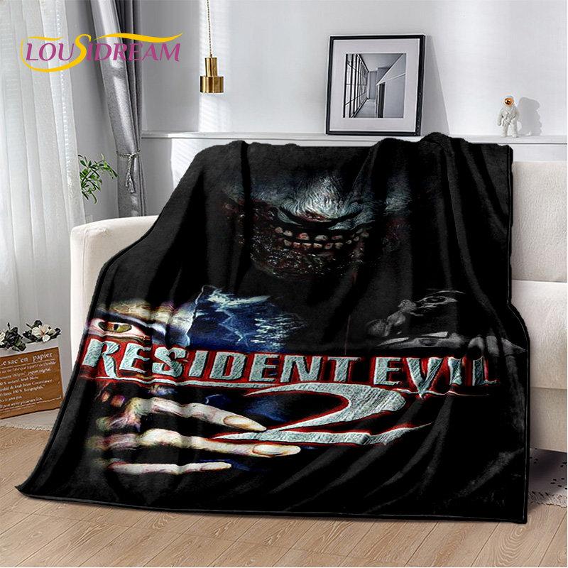 R-Resident Evil Game Gamer Soft Plush Blanket,Flannel Blanket Throw Blanket for Living Room Bedroom Bed Sofa Picnic Office Cover