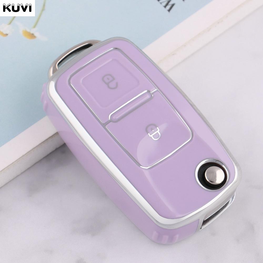2 Buttons Tpu Car Key Case Cover Shell For Vw Volkswagen Amarok Polo Golf 4 5 6 Mk4 Bora Jetta Altea Alhambra Passat B5 B6 B7
