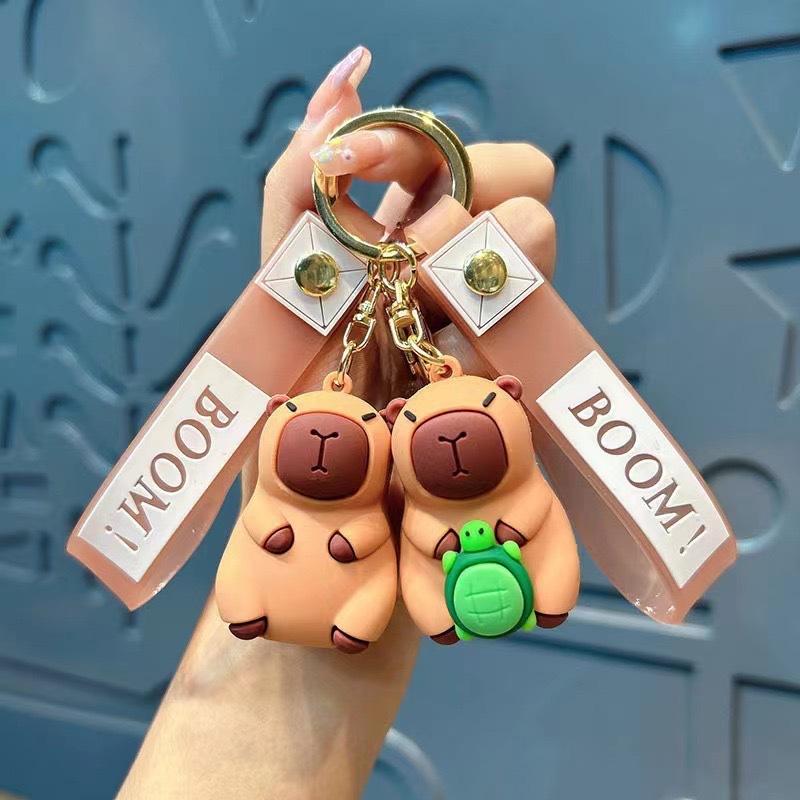 Kreative Cartoon Kapibara Capybara Jun Schlüsselanhänger Puppe Jungen und Mädchen Niedlicher Taschenanhänger