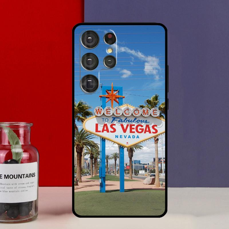 Las Vegas Strip Nevada Funda Case For Samsung Galaxy S25 Ultra S9 S10 S20 S21 S22 Plus S23 FE S24 Ultra Phone Cover