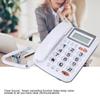 Desktop Corded Landline Telephone With Caller ID Display With Speakerphone for HomeOffice White