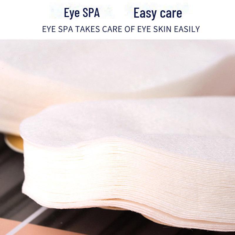 Dun, Waterbesparend, Huidvriendelijk Spa Oogmaskerpapier - Wegwerp, Zonder Gaten, Geschikt voor Schoonheidsinstrumenten, Zwart/Blauw.