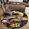 1pc Bakugo Katsuki 10 Round Carpet - Anime Design Chair Mat for Office, Home Decor