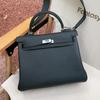 First layer cowhide high quality lychee pattern women's bag shoulder crossbody handbag