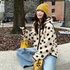 Womens Oversized Fleece Hooded Coat With Fair Isle Winter Warm Thick Outwear Home Or Street Wear
