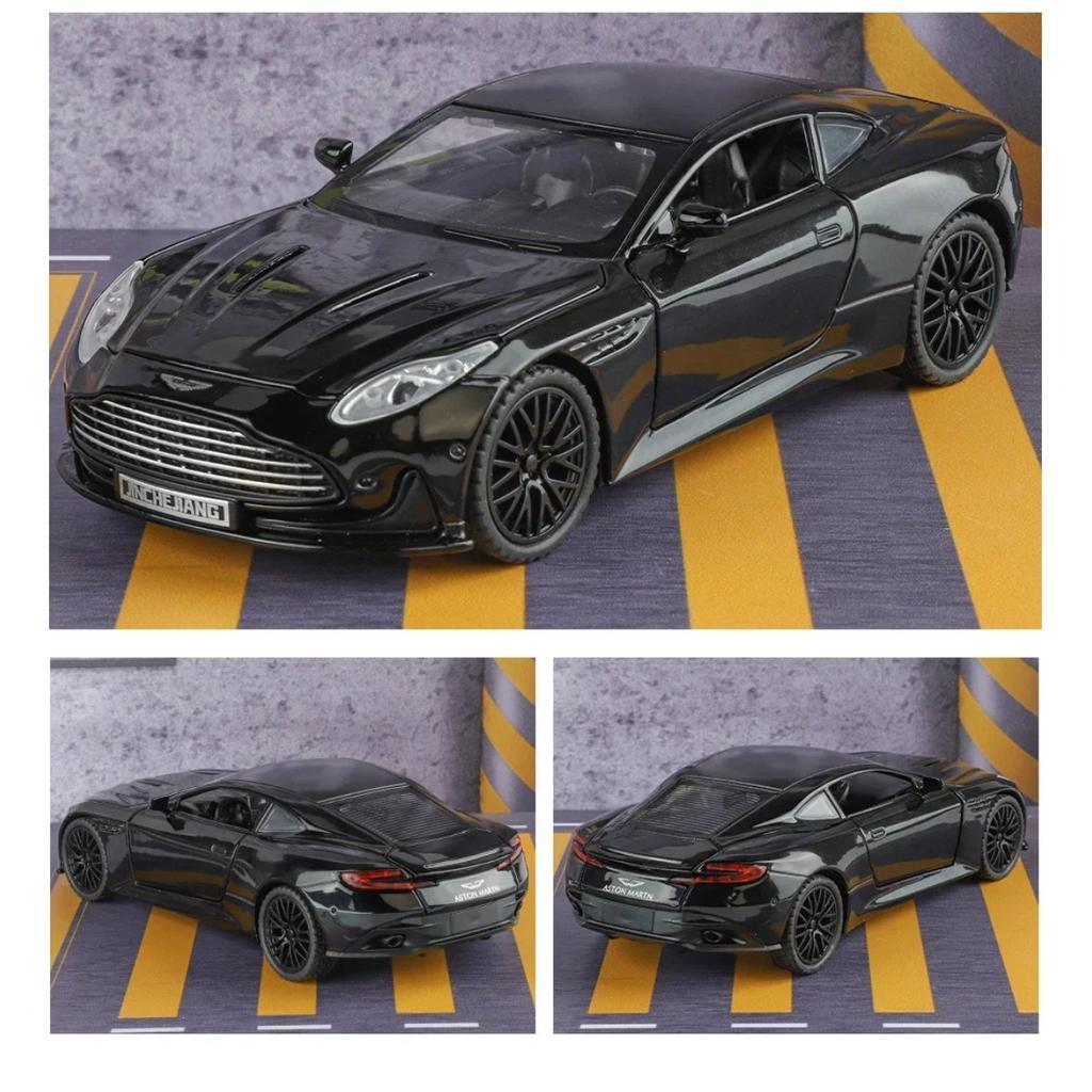 1/32 Martin DB12 GT Supercar Alloy Diecast Metal Model Car Sound and Light Hobby Collectibles Ornaments Birthday Gift Boys