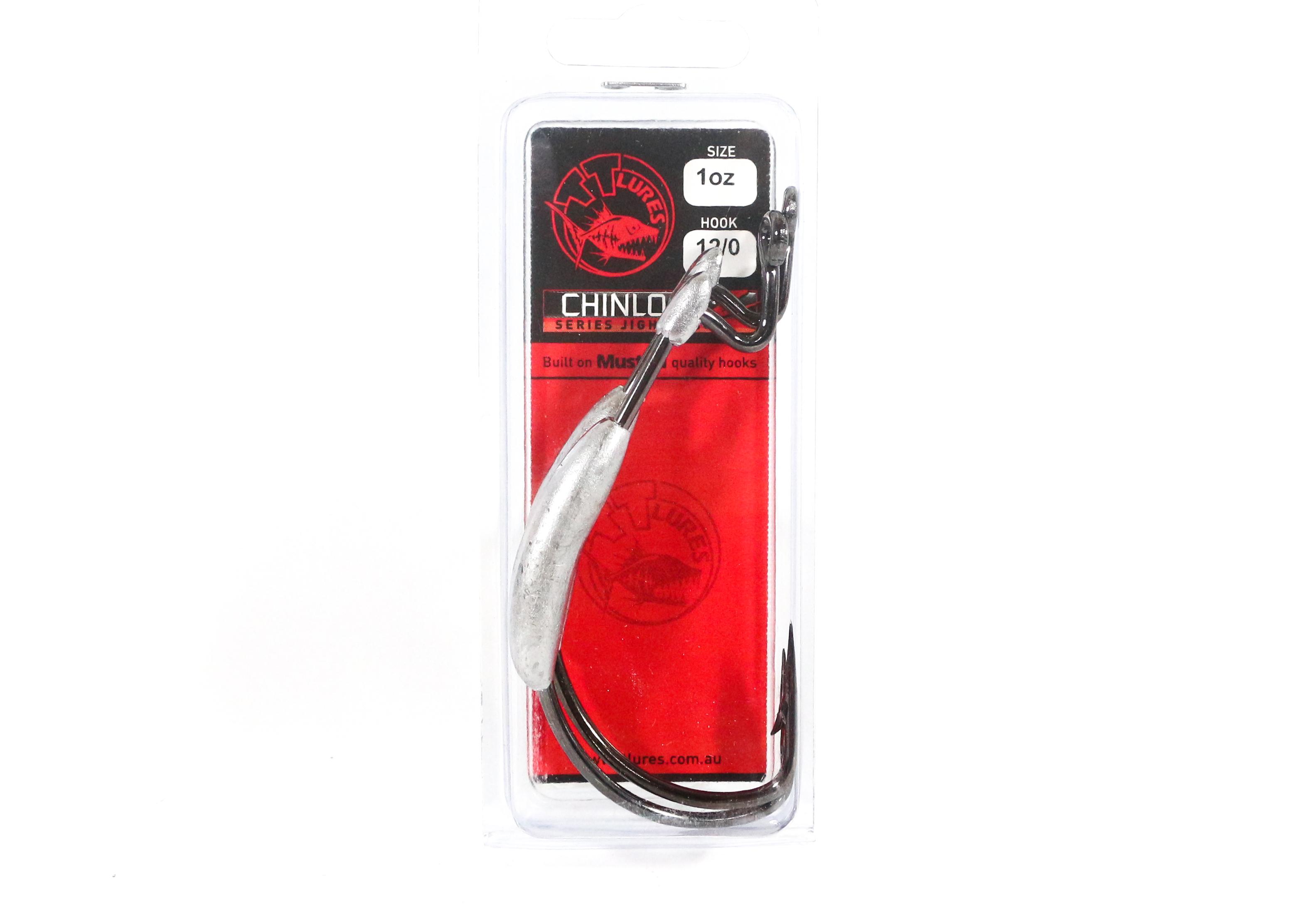 

Tackle Tactics TT ChinlockZ Weighted Worm Hook 1 oz 12/0 2/pack (5478)