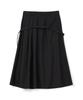 Milo Woman Belt Pocket Midi Skirt [Black]