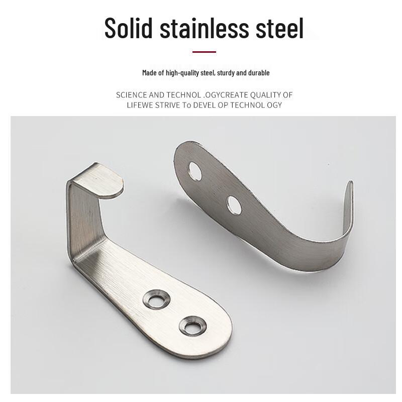 Outdoor Thickened Stainless Steel Solid Single Hooks