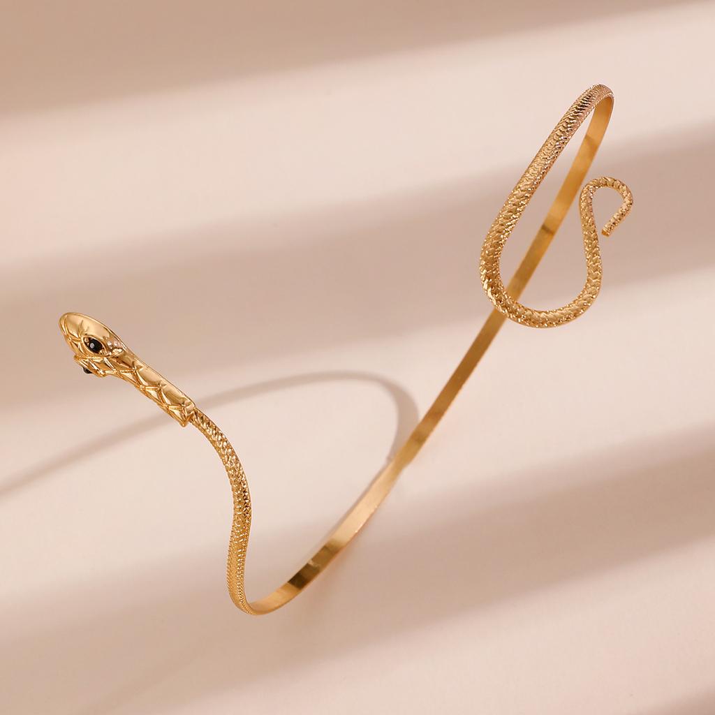 European and American Snake-shaped Design Open Neck Chain Women's Snake Shape Personalized Trend Wind Necklace