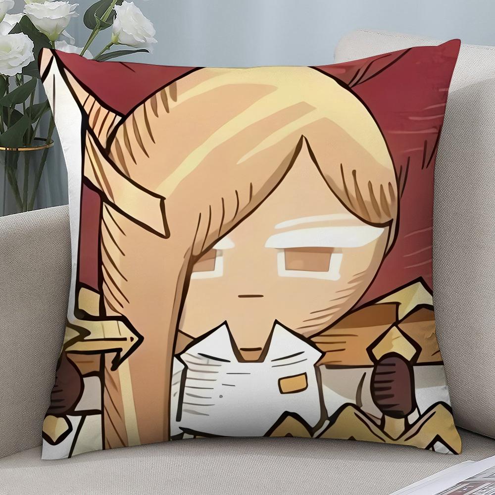 Game C-Cookie Run Kingdom Pillow Case Short Plush Pillow Covers Sofa Decorative Gift Home Double-sided Printing Cushion Cover