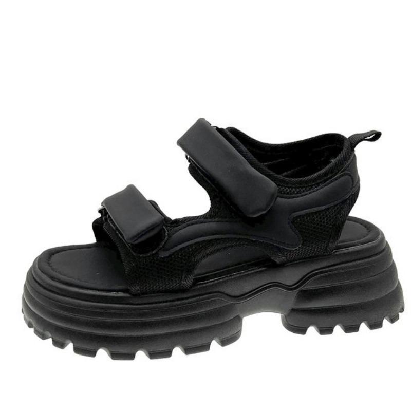 Fashion 2024 Summer Women Sandals Casual Shoes Thick-Soled Hook-loop Sandalias Open Toe Beach Shoes for Women New Zapatos Mujer J687