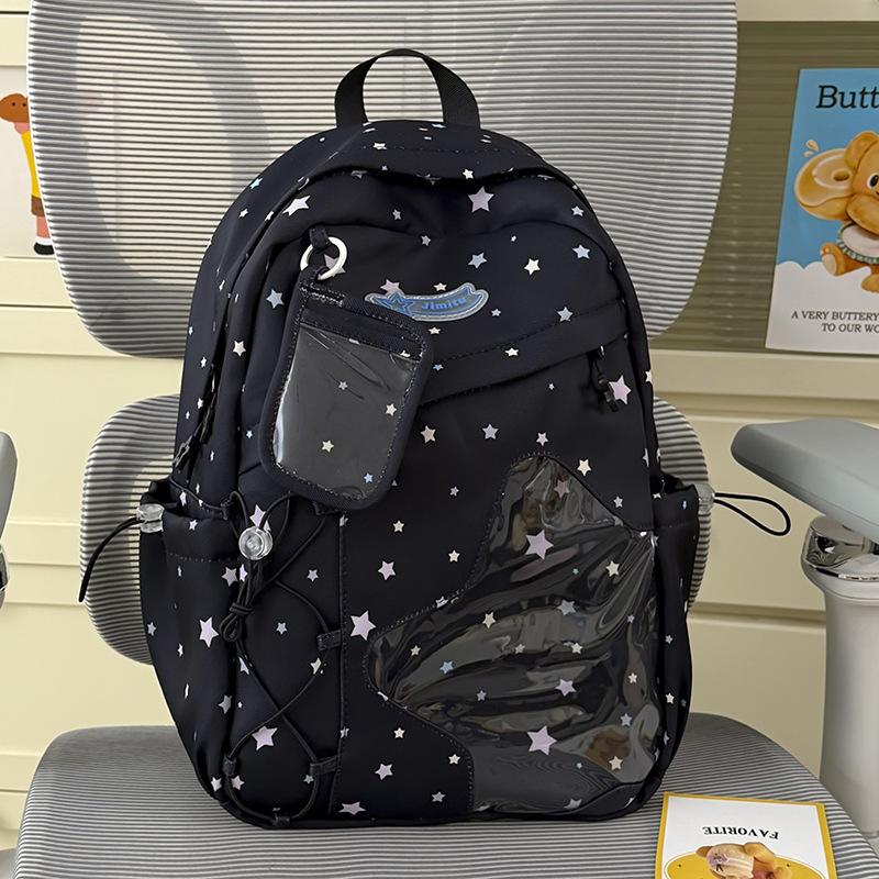 Schoolbag Korean Ins Cartoon Hugh Star Backpack Female Niche Design Large Capacity Junior High School Student School Bag Versatile Back