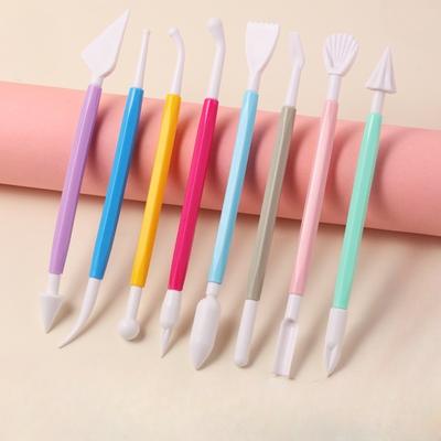 8 uds., Herramientas para Esculpir Arcilla, Diseño de Doble Punta, Múltiples Formas, Ampliamente Utilizado - Herramienta de Estampado para Arcilla de Modelar Cerámica.
