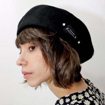 DAMAGE MNEMONIC Black Beads Beret