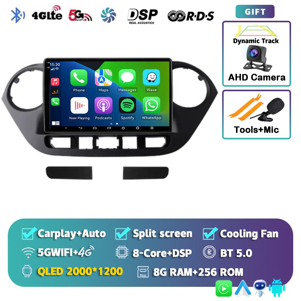 Android 14 Carplay Auto WIFI+4G Car Radio For Hyundai Grand I10 2013-2016 Navigation GPS Multimidia Video Player Stereo 2DIN DSP