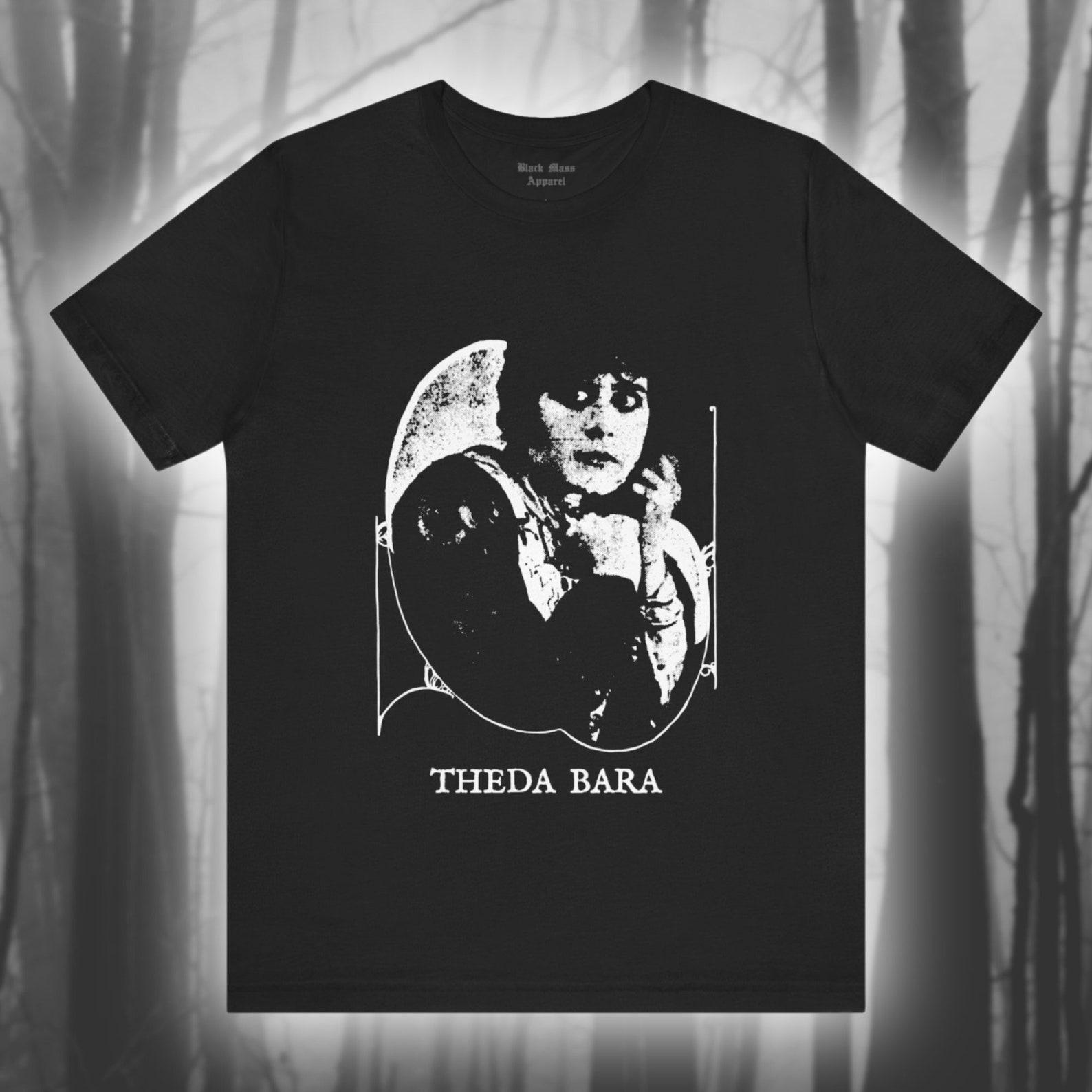 Theda Bara, Femme Fatale, Actress Shirt, Vampire Girl T-Shirt, Silent Film T-Shirt, Gothic Fashion Unisex Jersey Short Sleeve Tee XL