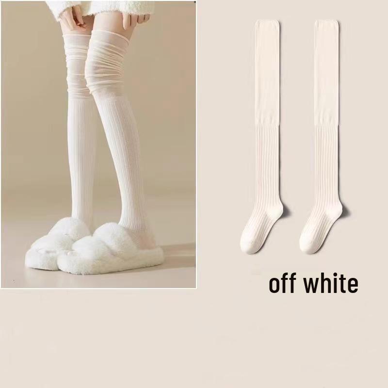 Korean Style Slimming Over-the-Knee Ruffle Patchwork Socks for Women Over-the-Knee Socks (Individually Packaged)