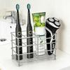 Stainless Steel Toothpaste Holder 5 Slots Toothbrush Holder for Bathroom Space-saving Bathroom Accessories Storage Box