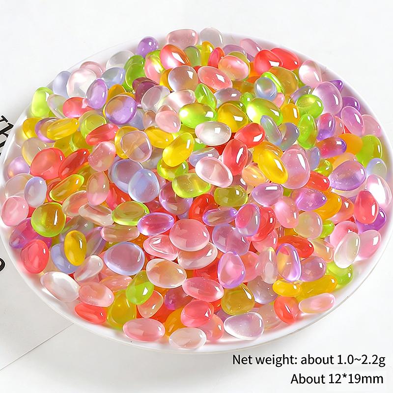

20PCS Luminous Stone Mix Colorful Glow In The Dark Rocks Outdoor Decor Stones For Fish Tank Planter Garden Yard Walkway Patio