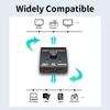 4K HDMI-Compatible Switch 2 Ports Bi-directional 1x2 / 2x1 HDMI-Compatible Switcher Splitter Supports Ultra HD 4K 1080P 3D HDR