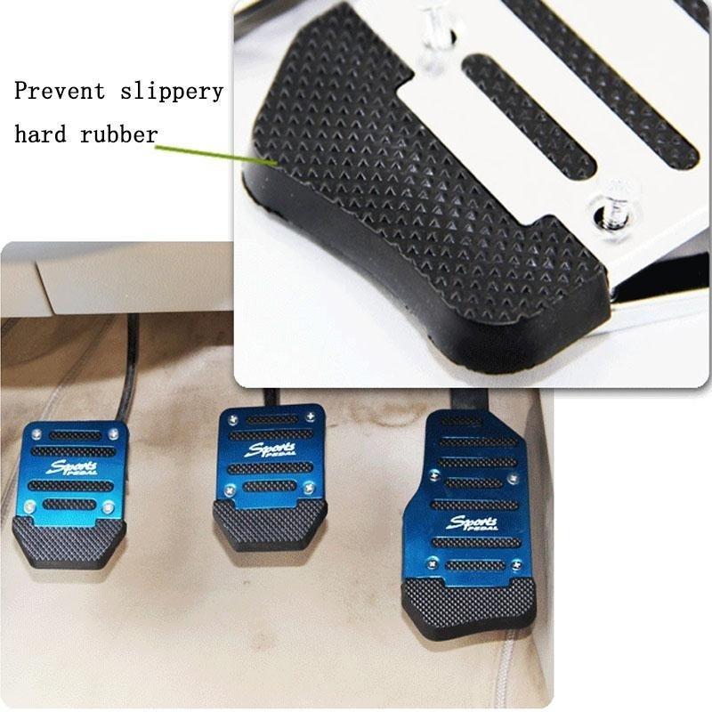 3pcs/2pcs Car Auto Vehicle Non-slip Pedal Foot Treadle Cover Pad Aluminium