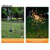 Modern Outdoor Mood Lighting Solar Garden Stake Light 200 LED Dandelion Firework-like Decorative Lights IP65 Waterproof Lamps Landscape with 8 Modes