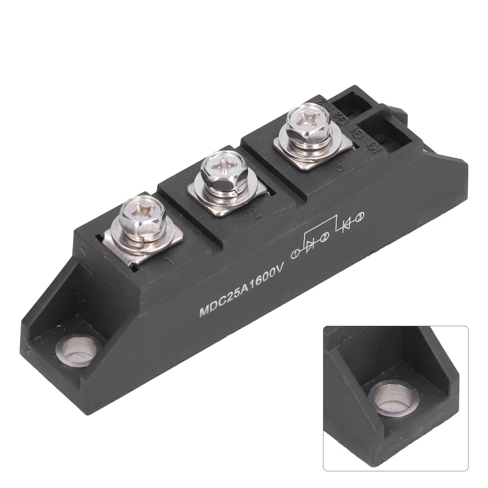 

Rectifier Module 3 Terminals Rectification Power Circuit Control Accessories MDC25A 1600V