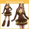 Reindeer Christmas Women Costume Fashion Cosplay Party Deer Fancy Outfit Dress