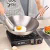Commercial Stainless Steel Round Bottom Wok with Dual Handles