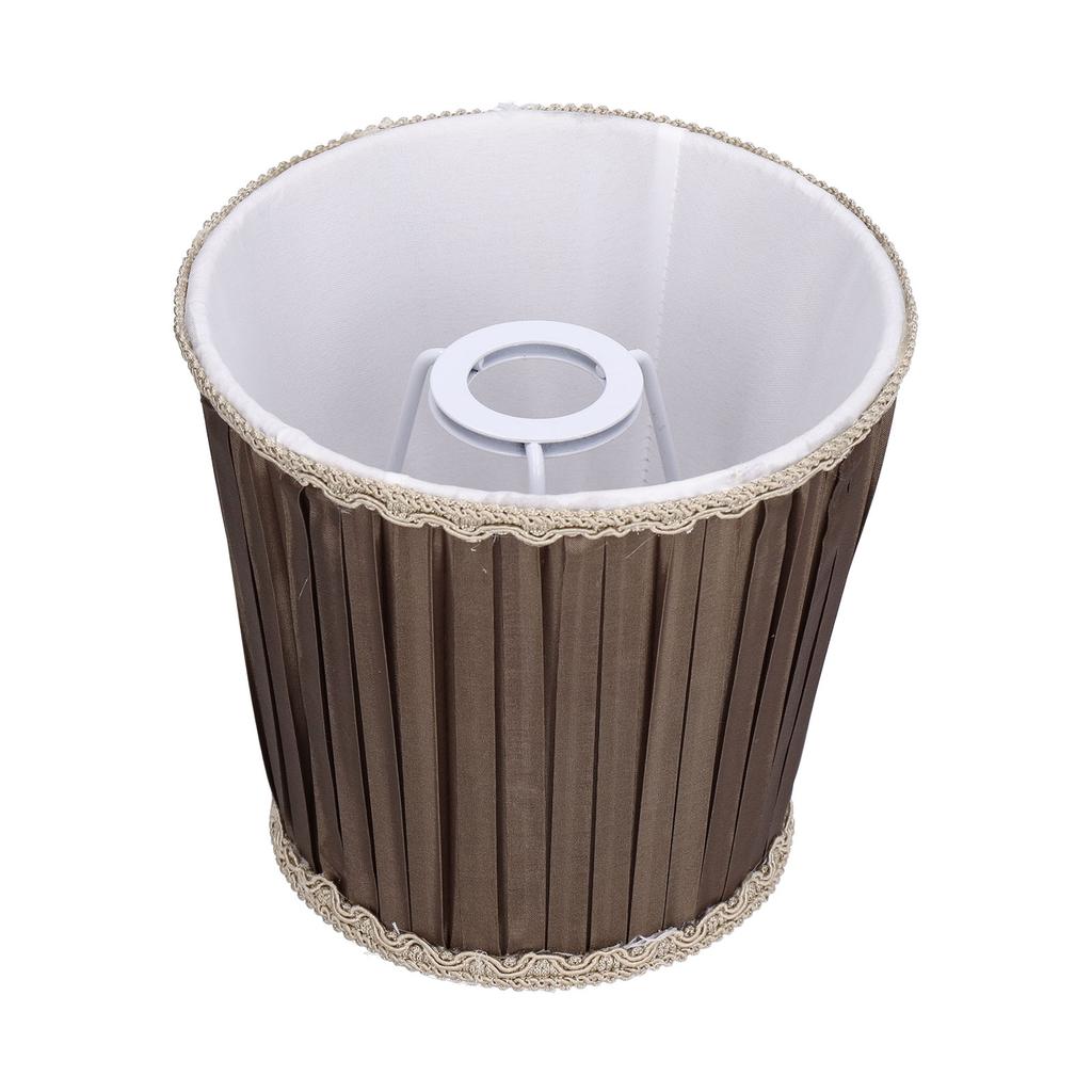 Cloth Lampshade Interventional Modern Decorative Fabric Table Lamp Cover for E14 BulbsCoffee