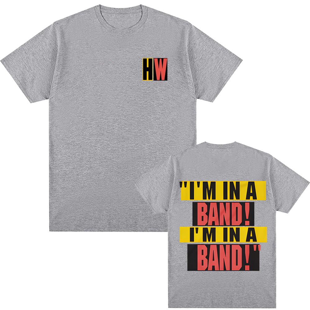 IM IN A BAND Periwinkle Pocket Tee singer Hayley Williams Unisex 100Cotton Tshirt fashion Roupas Femininas Anime Clothing