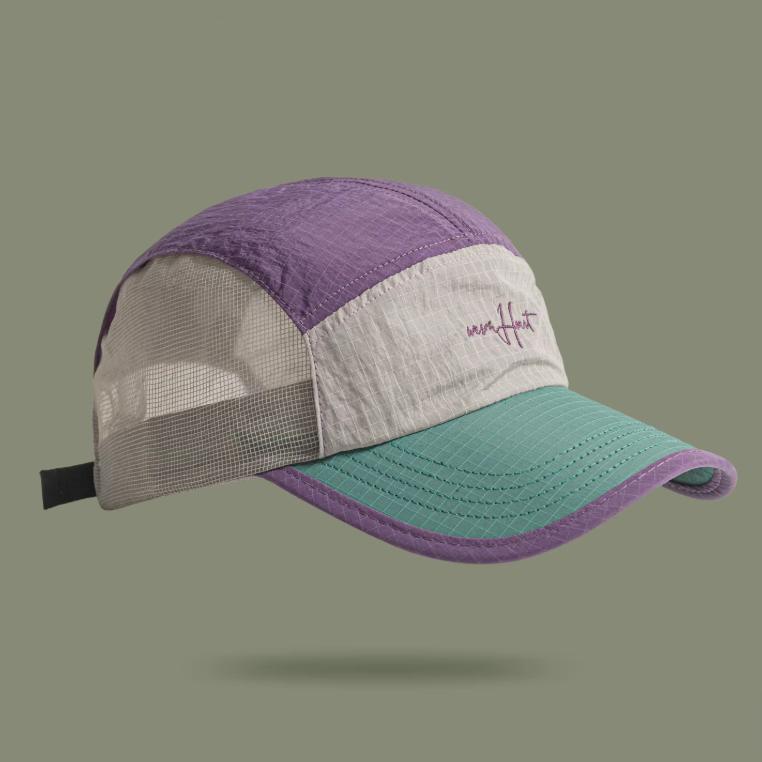 

Unisex Quick-Dry Running Cap Breathable Mesh Nylon Hat for Hiking Camping Outdoor Activities Adjustable фіолетовий