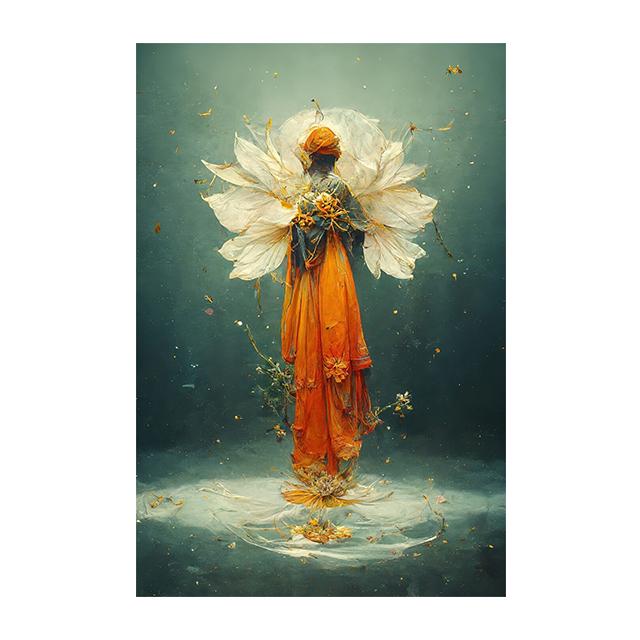 Raven Queen Sacral Redemption Posters and Prints Wall Art Pictures Flower People Canvas Painting Living Room Home Decor Cuadros