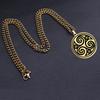 Keltischer Schmuck Triskelion Dreifachhelix Symbol Salomo Kabbala Mystischer Schmuck Anhänger Halskette