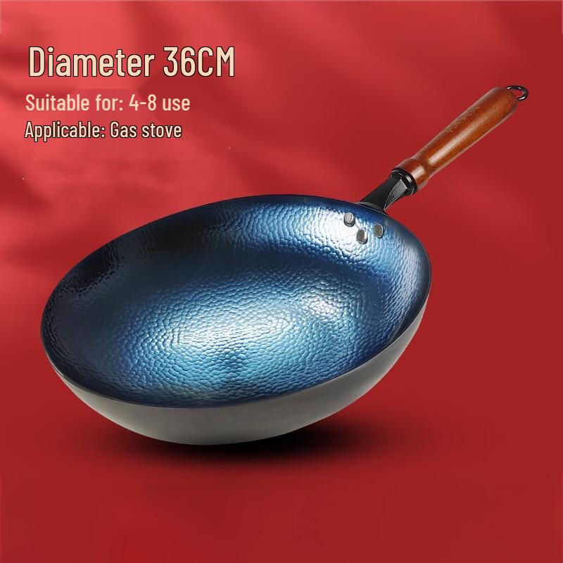

Traditional Hand-Forged Iron Wok