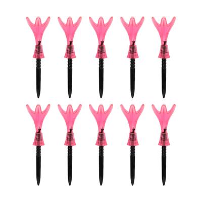 10pcs Plastic Golf Tee Ball Holder Adjustable Height Stable Practice Aids Accessories Gift for