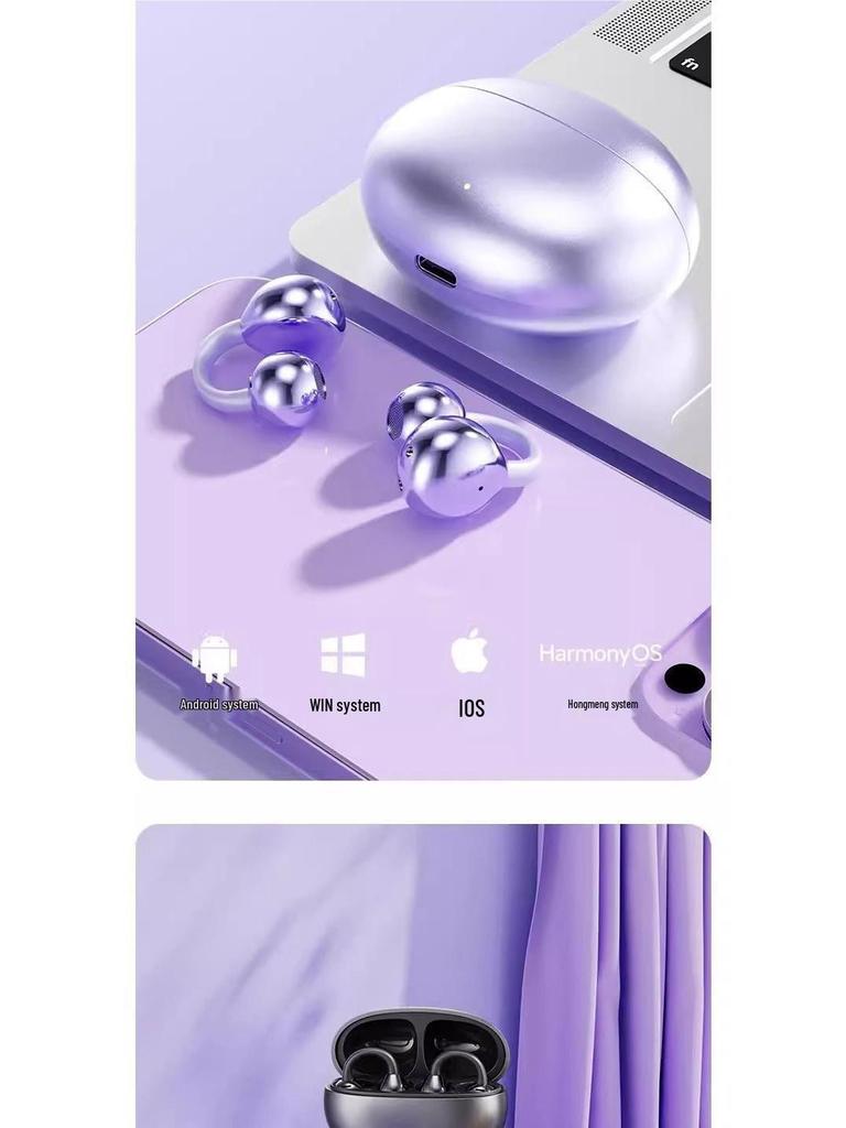 Huawei FreeClip Premium Bone Conduction Wireless Bluetooth Headphones - Sports & iOS Compatible