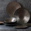 Vintage Keramik Speiseteller Steakteller Suppenschüssel Pastateller Sushi-Teller Sashimi-Teller Obstschale Snackschalen Dessertschale