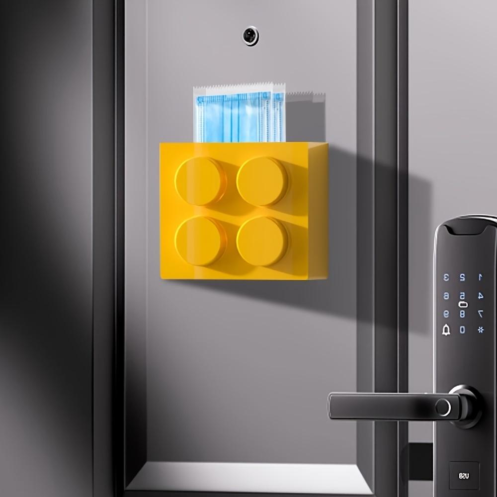 1 Stück Bunte Magnetische Baustein Aufbewahrungsbox für Kühlschrank – Mehrzweck Küchenorganizer für Snacks, Spielzeug und Utensilien