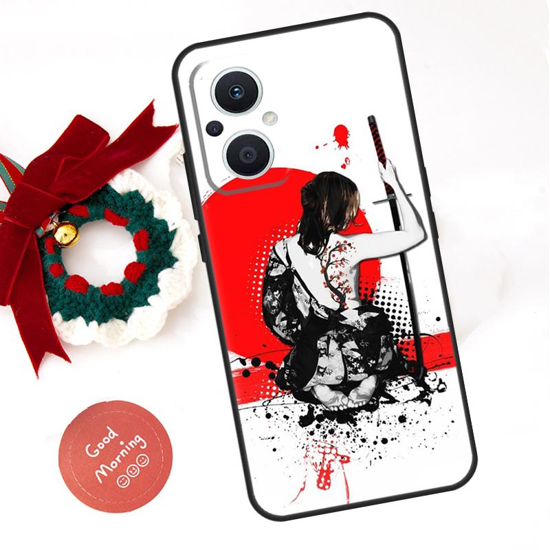 Japanese Samurai Ninja Case For OPPO Reno 8 7 6 5 4 Lite 11F 10 Pro 8T 5Z 4Z OPPO Find X6 Pro X2 Neo X3 X5 Lite
