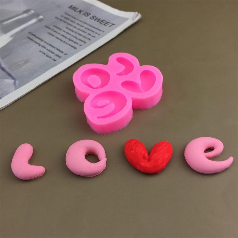 1pcs DIY Valentine's Day, Qixi Festival, 520 Love Cake Making Tools, Cake Decoration, Chocolate Fondant, Silicone Mold