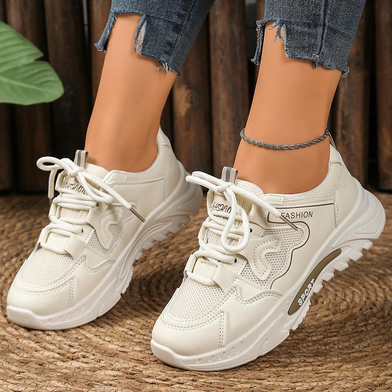 Fashion Breathable Mesh Sneakers Women Thick Soft Sole Non Slip Casual Shoes Woman Summer Autumn Comfort Light Platform Walking Shoes