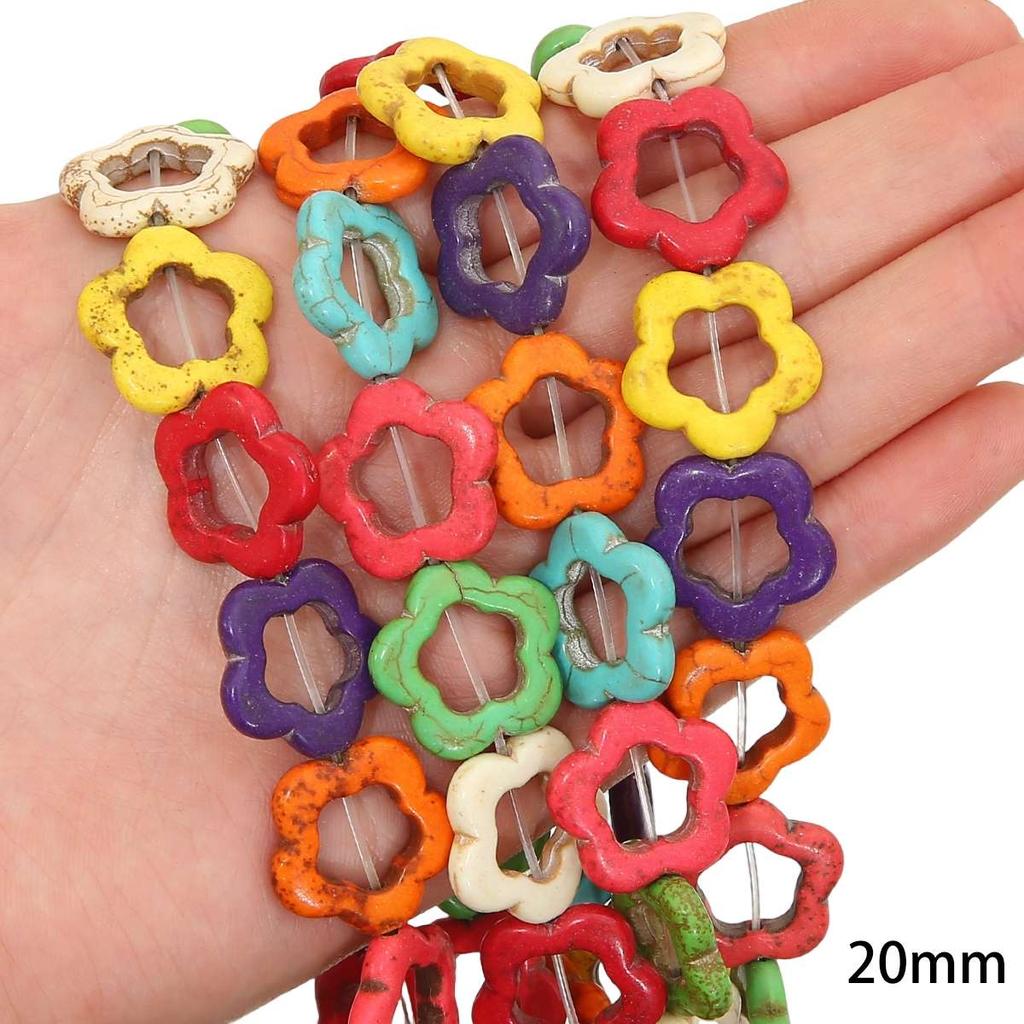 Synthetic Colour Turquoise Various Shapes of Colour Beads For Handmade Bracelet Necklace Keychain DIY Craft Jewelry Making Accessories