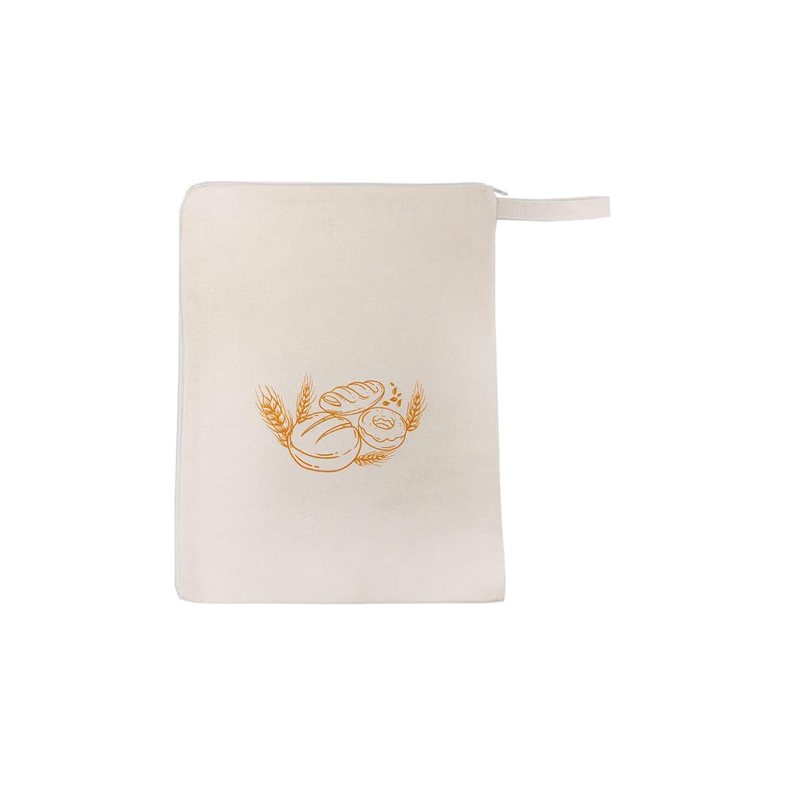 Large Beeswax Lined Bread Bag For Sourdough 1713in Double-Layer Reusable Food Storage With Airtight Zipper For Homemade Loaf One Size 1390₽