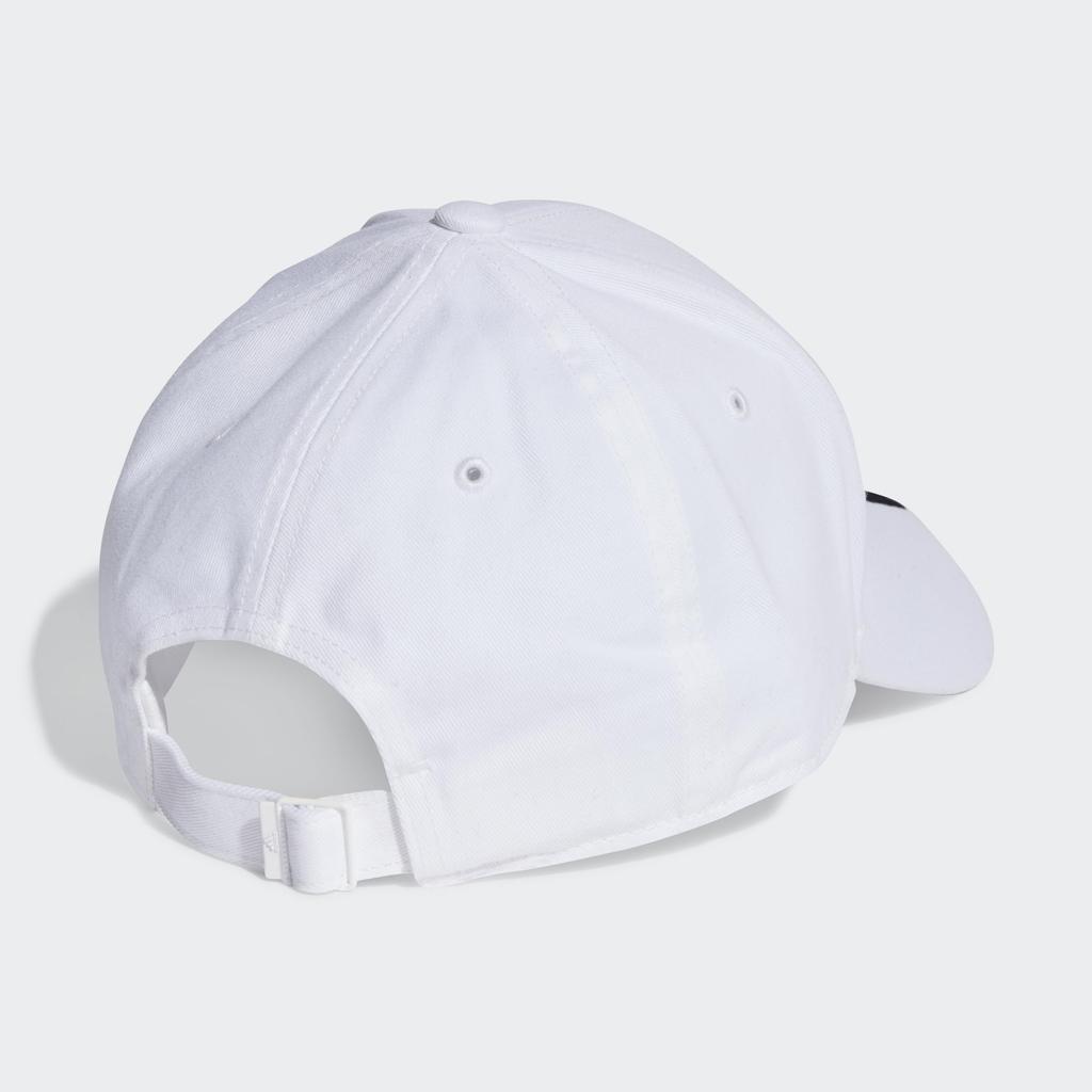 Adidas Bavlněná keprová baseballová čepice DKH29 Dětská OSFZ 3 pruhy Pánská Bílá/Černá (II3509)