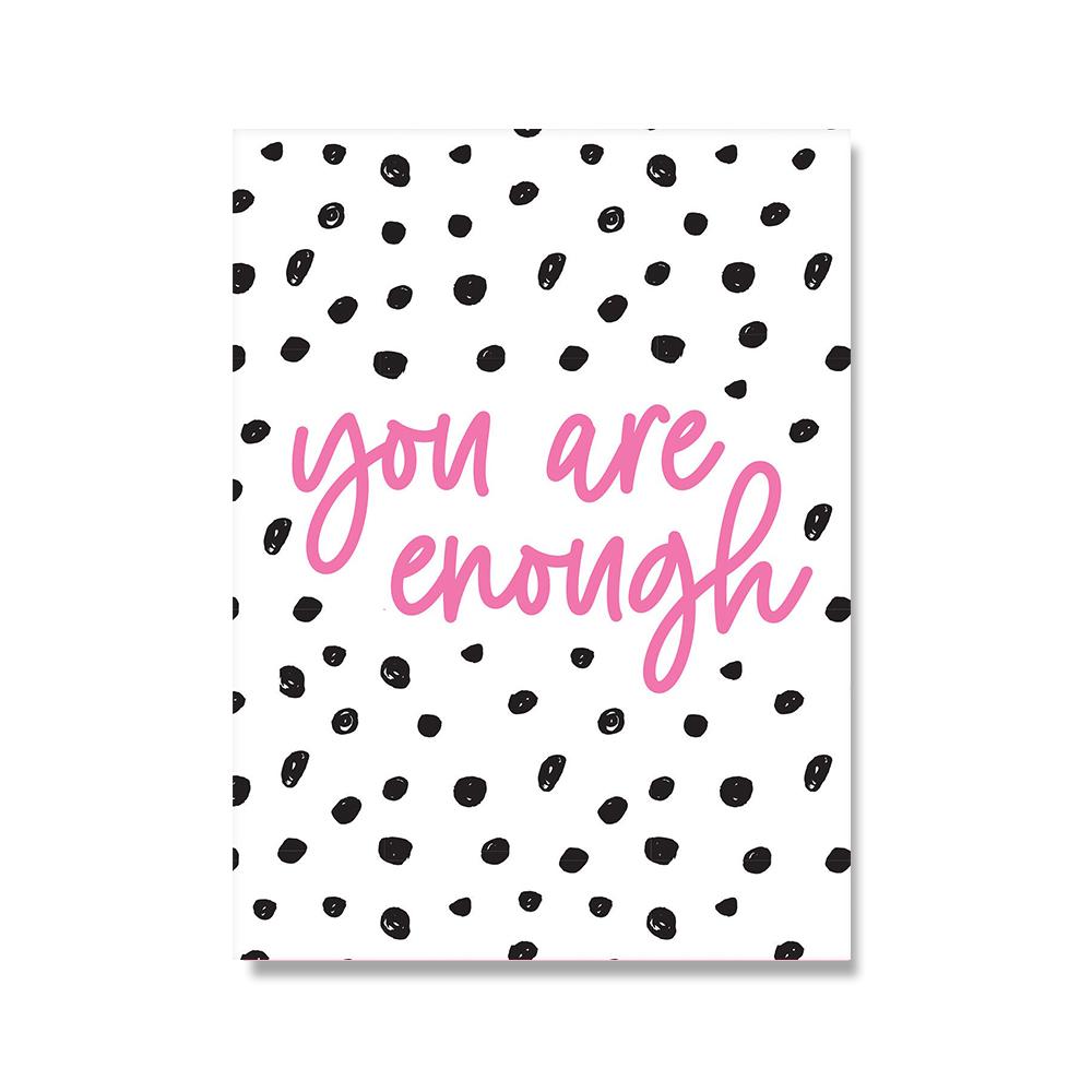 You Are Enough Colourful Quote Poster See Future Rainbow Illustration Print Wall Art Canvas Painting For Living Room Modern Home No Frame
