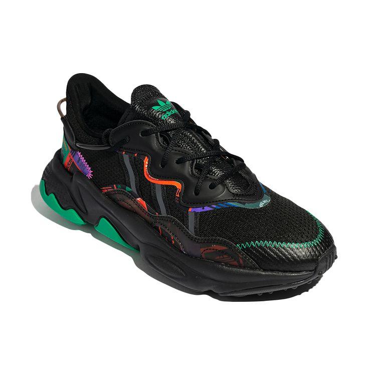 Adidas Originály Ozweego Syntetická kůže Sportovní trend Tlumení nárazů Protiskluzové Odolné proti opotřebení Nízké neformální boty Unisex Neformální boty GX2715