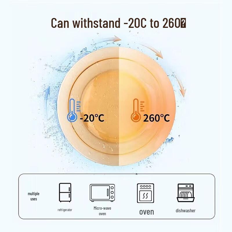 Pyrex Corning 8-Piece Heat-Resistant Glass Dinnerware Set